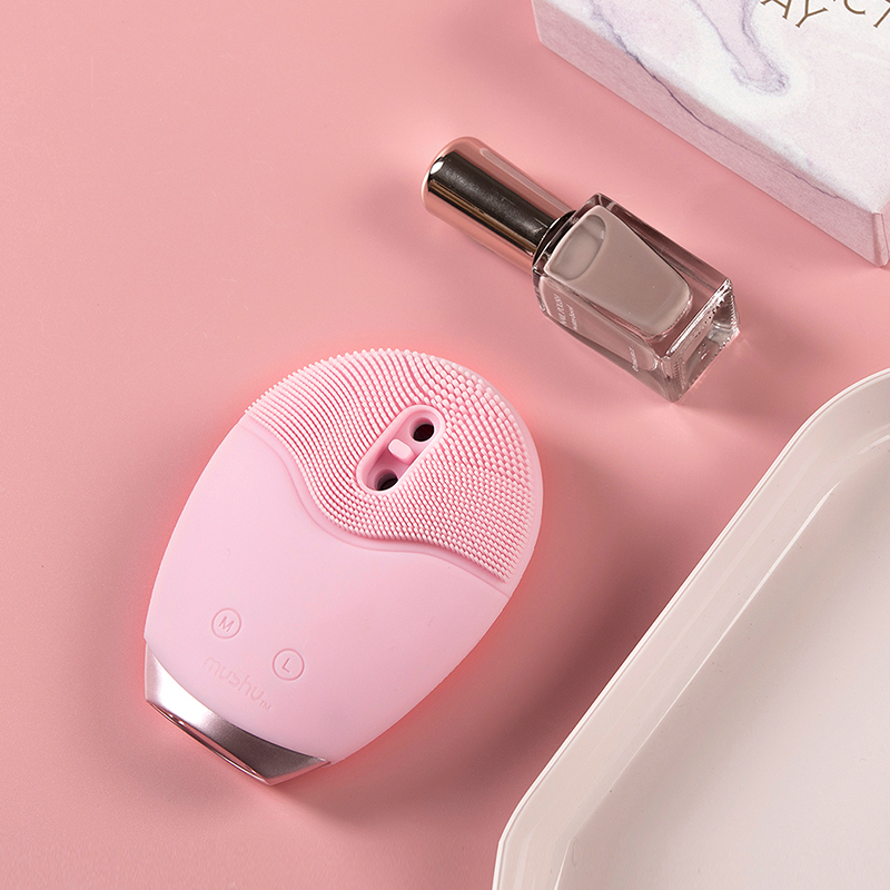 mushu木薯自动出泡洗脸仪硅胶洁面仪毛孔清洁器充电电震动美容仪