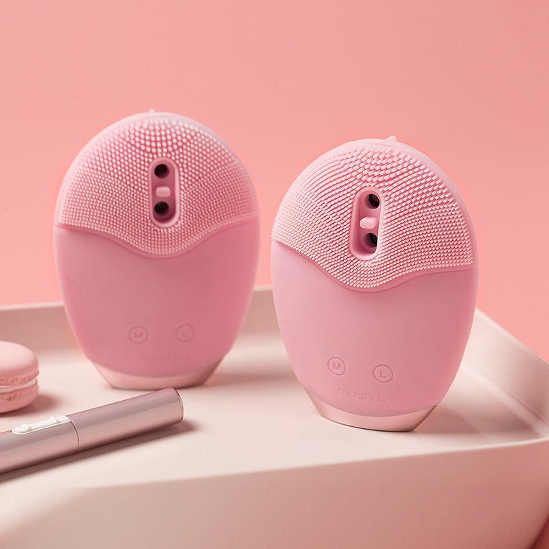 mushu木薯自动出泡洗脸仪硅胶洁面仪毛孔清洁器充电电震动美容仪
