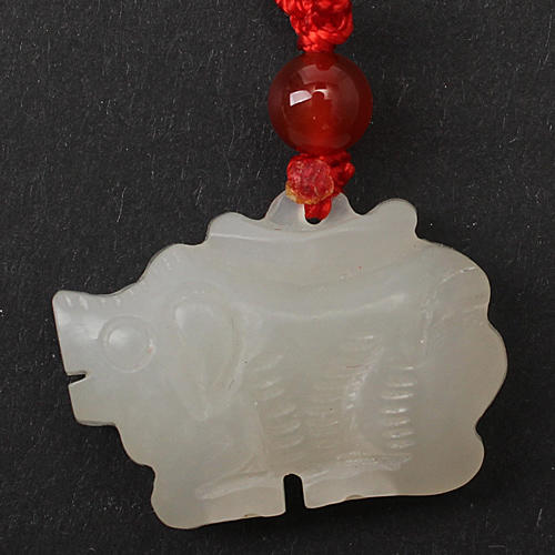 生肖猪玉石挂件A23 商品图1