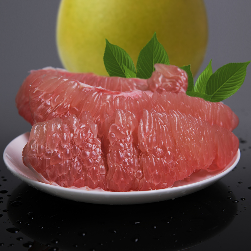 三红蜜柚 红皮红肉蜜柚 新鲜柚子 一个(水果)