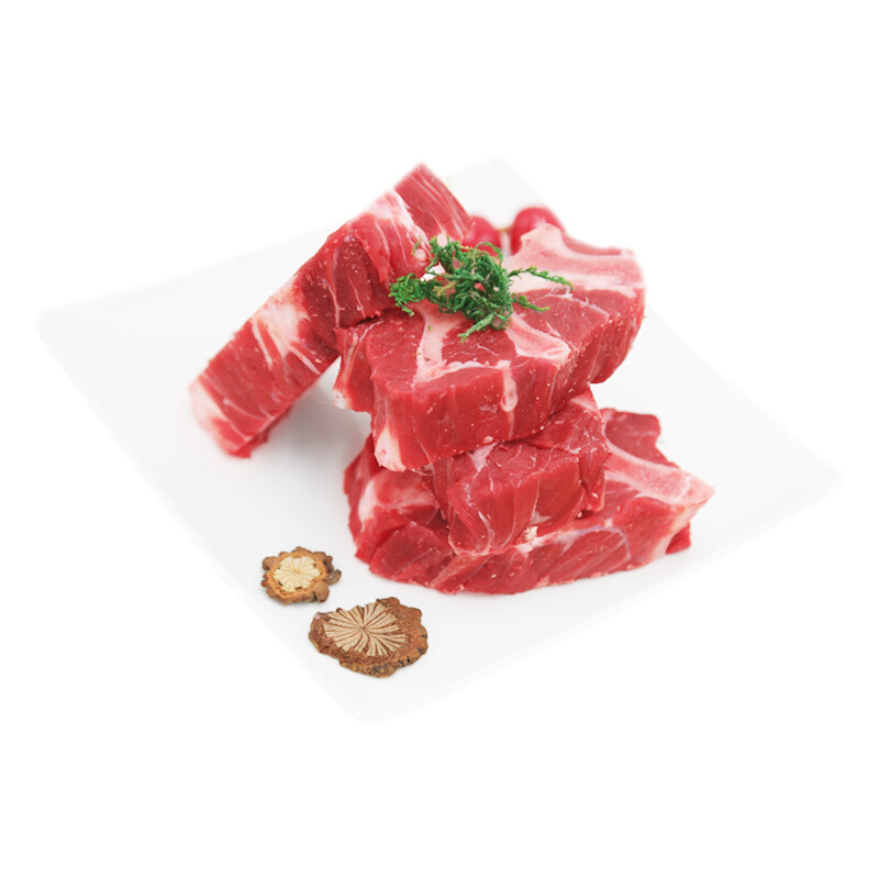【4件起售】天莱香牛 新疆有机牛肉 牛颈骨含30%肉 800g/袋 冻品