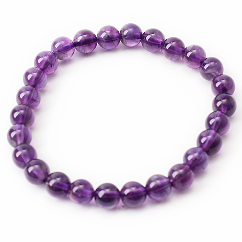 紫色水晶手链女A23