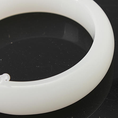 白色大口径玉手镯女A23 商品图1