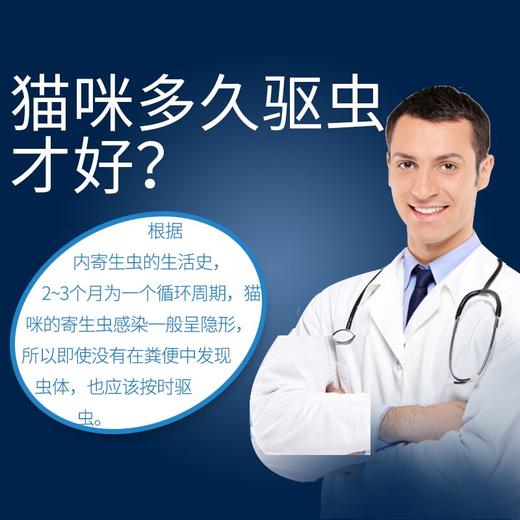 德国拜耳 拜宠清猫咪体内驱虫药 打虫药驱虫片 商品图2