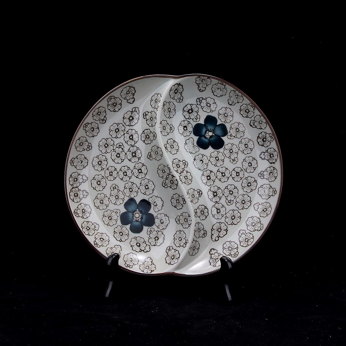 韩田烧 9寸 太极盘