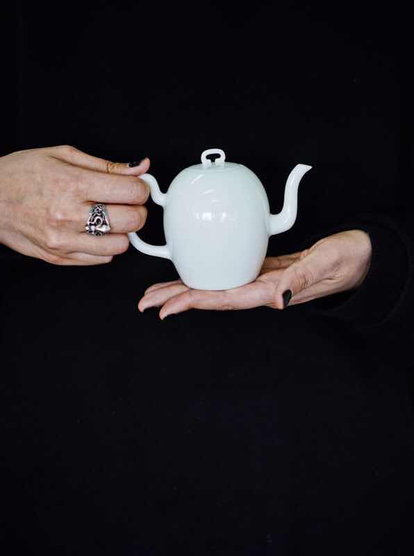 【已售罄】白釉壶——来自台湾大师蔡晓芳的作品