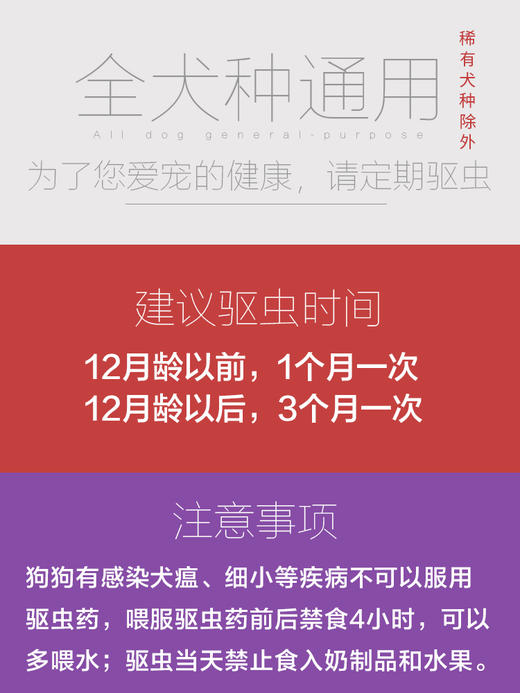 德国拜耳 拜宠清狗狗体内驱虫药 非班太尔片内驱 商品图3