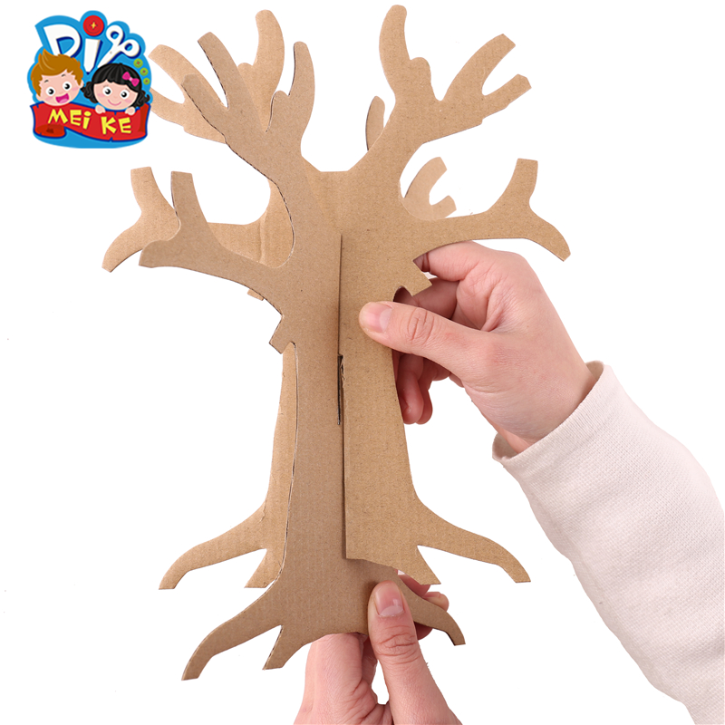 绿色春天大树幼儿园植树节diy 手工 材料包区域区角装饰创意材料