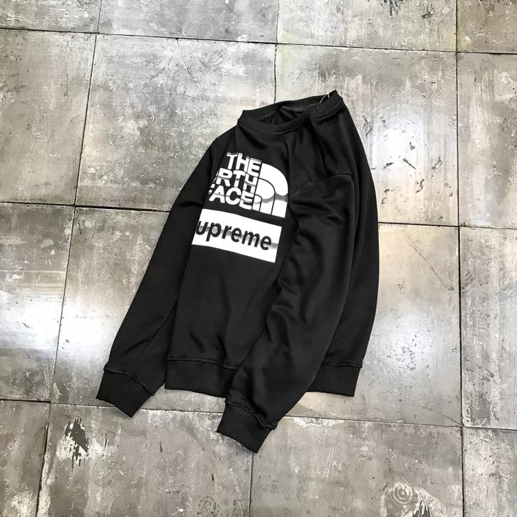 乐斯菲斯sup联名卫衣 青年男士长袖秋季新款潮流圆领黑色卫衣男装上衣