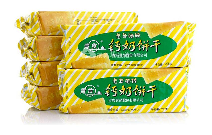 青食老年钙奶饼干225g装