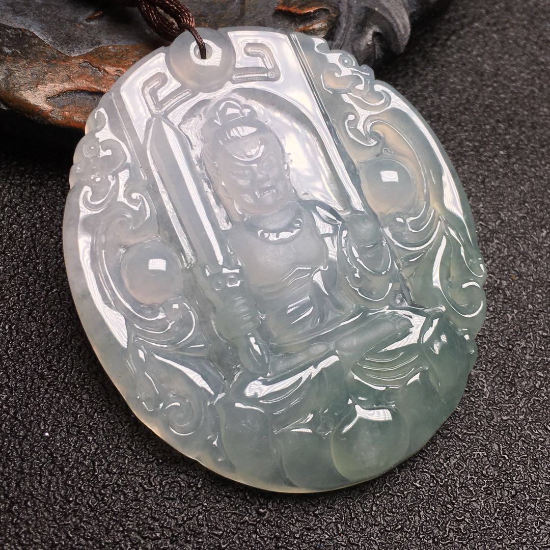 【d61023】翡翠冰种不动明王