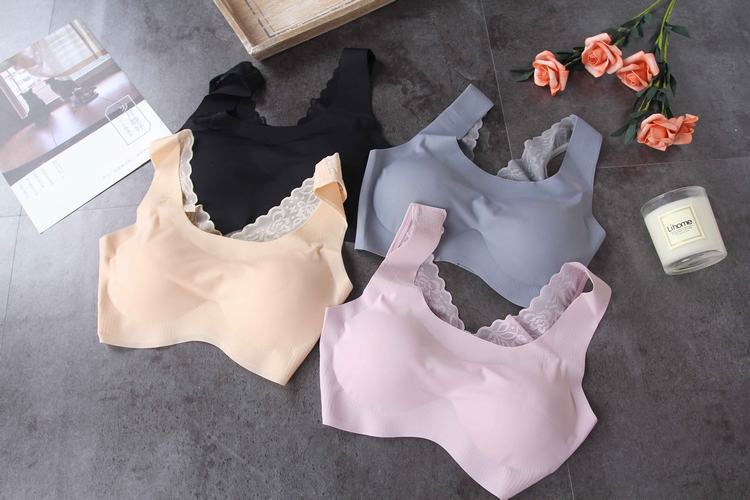 不退不换 bf809 蝴蝶背拼网纱背心式文胸