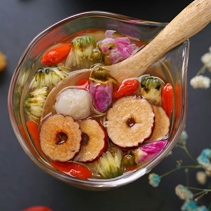 红枣桂圆枸杞茶女人养颜茶暖宫养生八宝茶水果