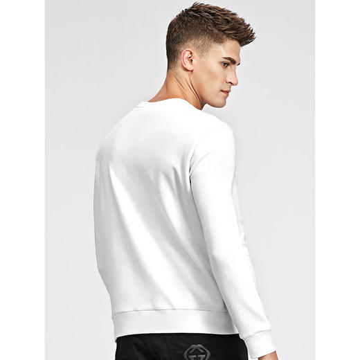 benato宾度男装 2018秋季新款男士套头圆领卫衣时尚休闲纯棉卫衣男