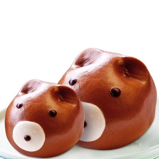 千味央厨卡通熊仔包12个360g速食小豆沙包 - 上蔡县红太阳超市