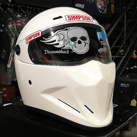 simpson 辛普森diamond back响尾蛇复古哈雷头盔全盔