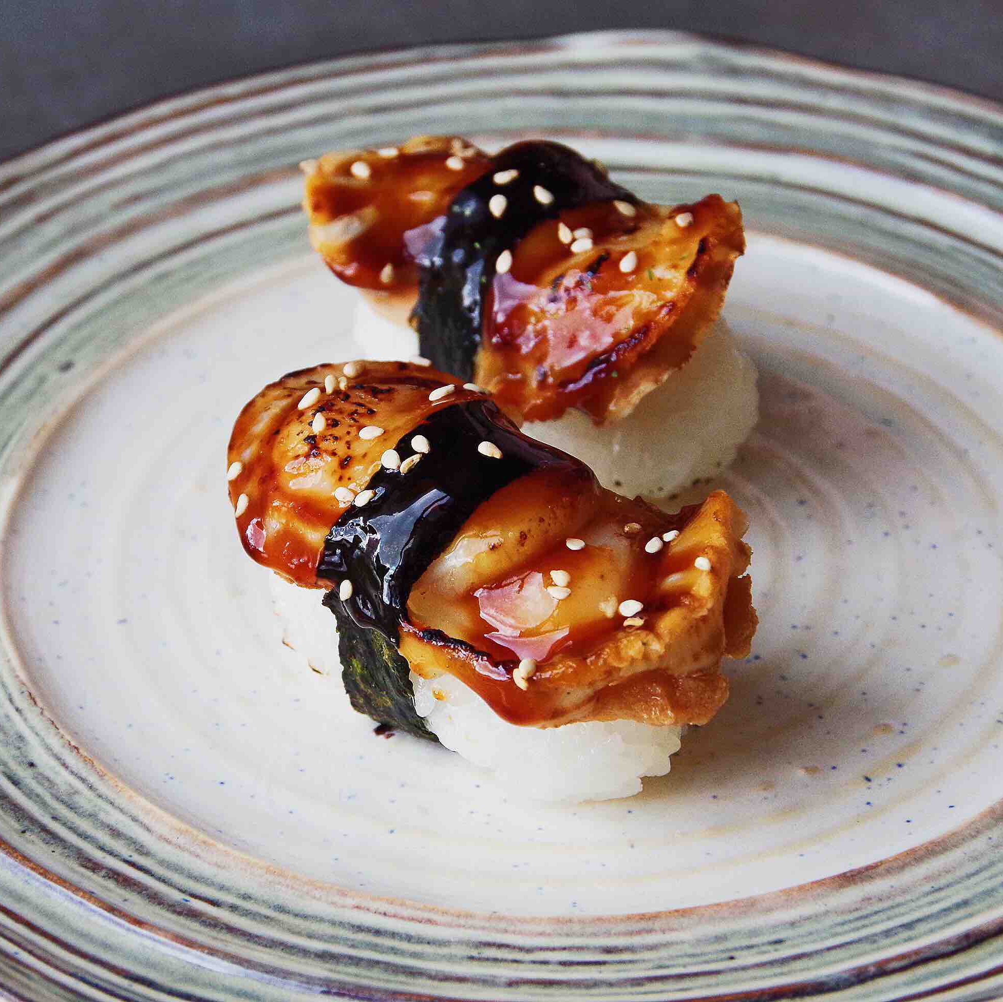 熟|酱烧帆立贝握寿司