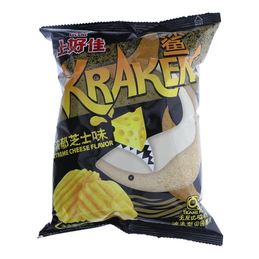 Oishi上好佳KRAKEN鲨浓郁芝士味波浪型田园薯片 商品图0
