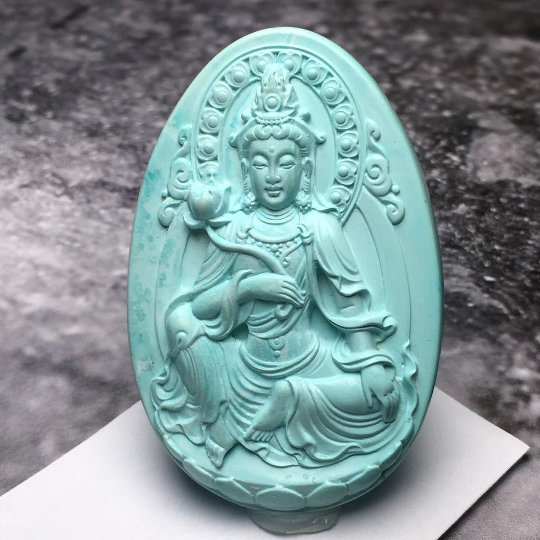 【900768】绿松石大势至菩萨