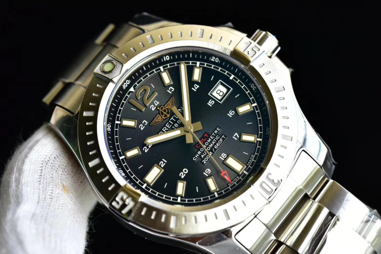 gf厂出品百年灵挑战者系列a1738811/bd44/173a腕表黑面