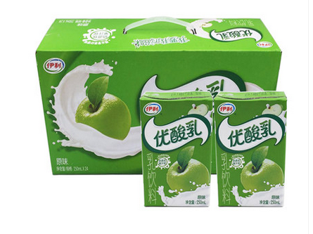 伊利优酸乳原味牛奶250ml*24 1100061