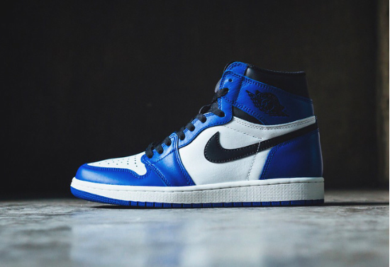 air jordan 1 og aj1 藤原浩 小闪电 黑白蓝 555088-403