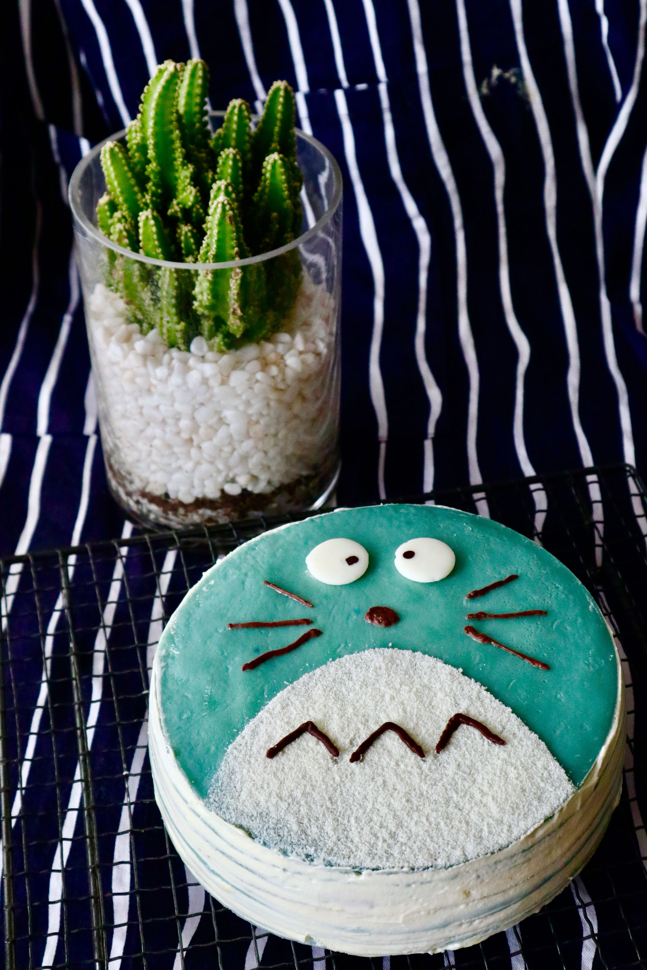 网红千层蛋糕龙猫卡通儿童生日济南同城