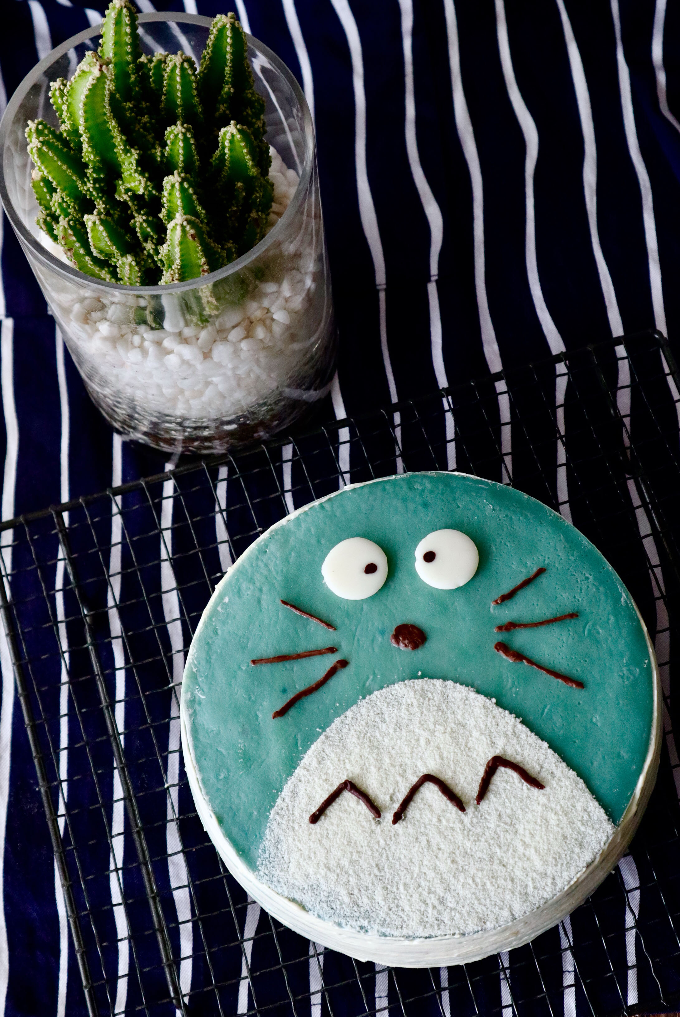 网红千层蛋糕龙猫卡通儿童生日济南同城