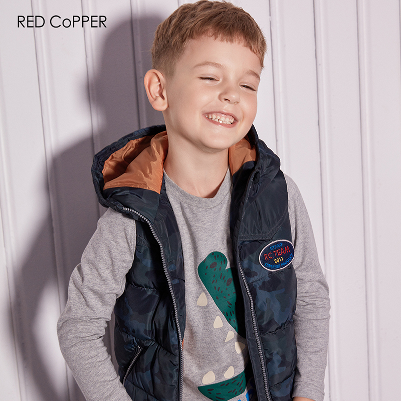 red copper/瑞德酷普背心棉背心童装男童女童冬保暖防风加厚坎肩保暖