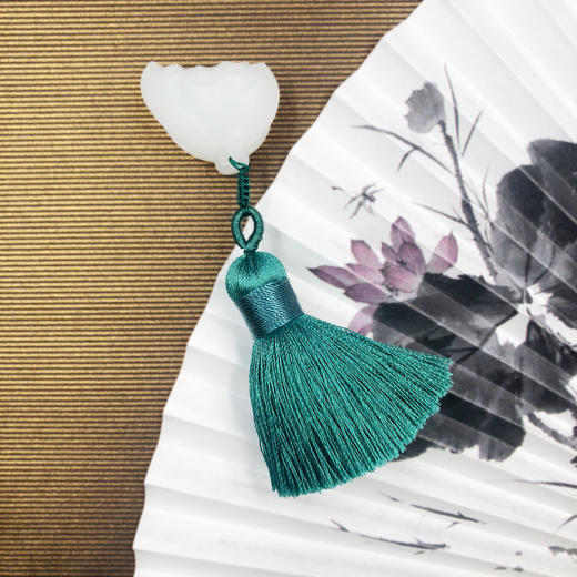 和田玉（羊脂玉）挂件-莲蓬 14g 商品图1