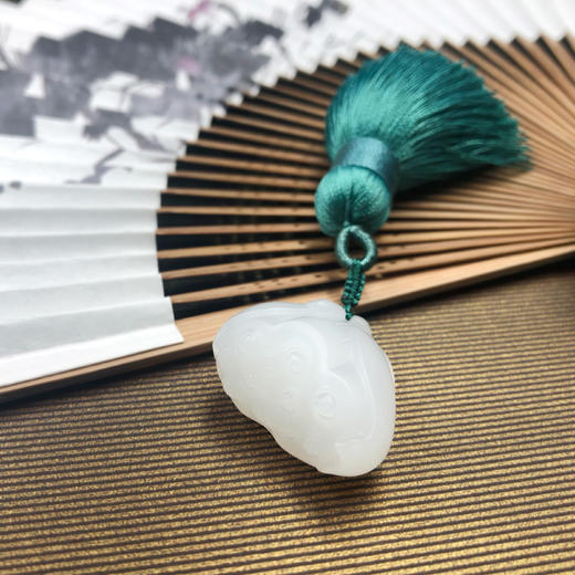 和田玉（羊脂玉）挂件-莲蓬 14g 商品图3