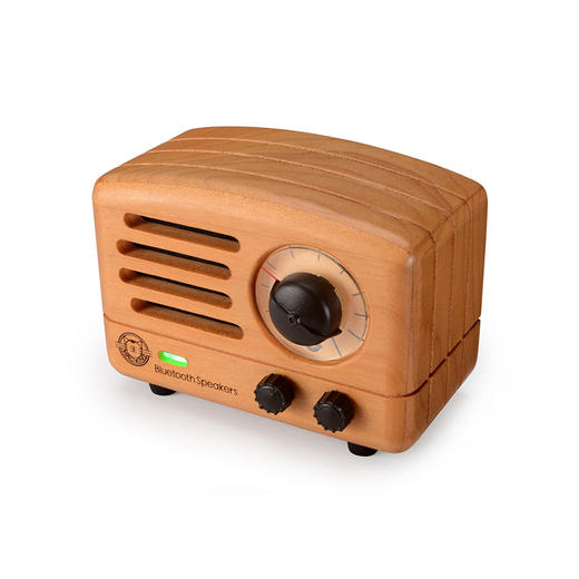 执念造物】猫王收音机小王子胡桃木原木便携蓝牙收音机音箱迷你异响