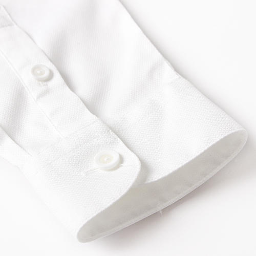 乔治白女士衬衫春秋女款职业装纯白色女装长袖衬衫F31 商品图2