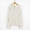 40码米白色ZARA春秋款女士上衣休闲宽松女装百搭 螺纹针织衫F31 商品缩略图0