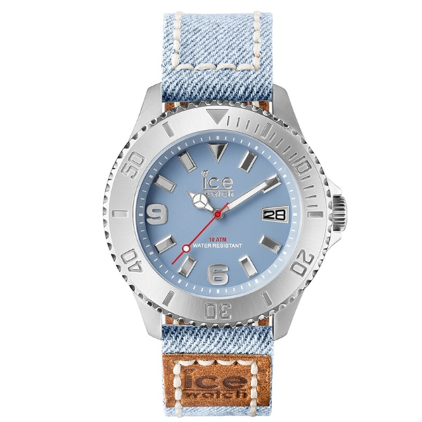 ice watch 石英男士手表 牛仔布表带大表盘防水腕表 de.ljn.sr.b.j
