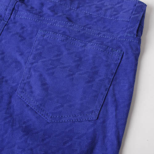 宝蓝色休闲裤女小脚裤春秋薄款长裤铅笔裤 F29 商品图1