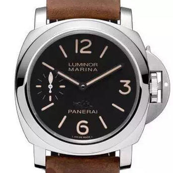 xf沛纳海pam411 手动机械,小牛皮表带,男士,透底,直径44毫米