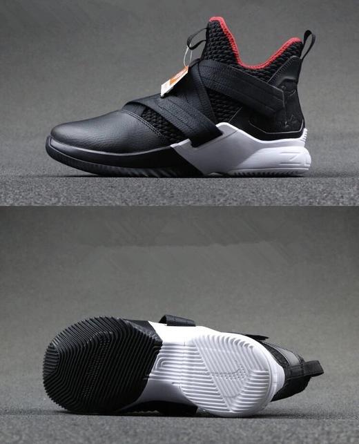 nike耐克 男鞋2018夏新詹姆斯战士士兵12代实战篮球鞋 8.5码起