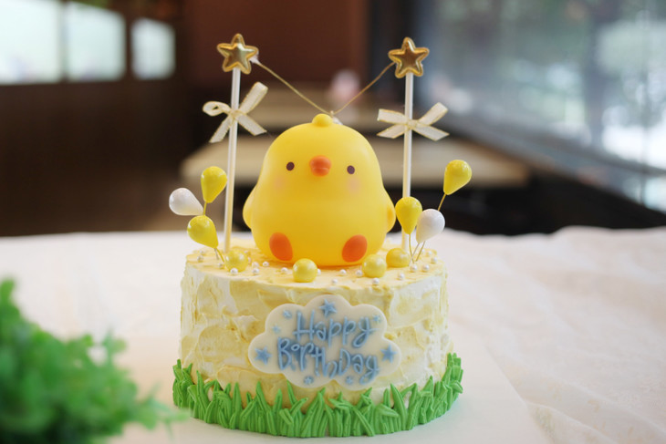 场景主题蛋糕系列|卡通可爱小鸡,如图款式,新鲜水果,动物性淡奶油