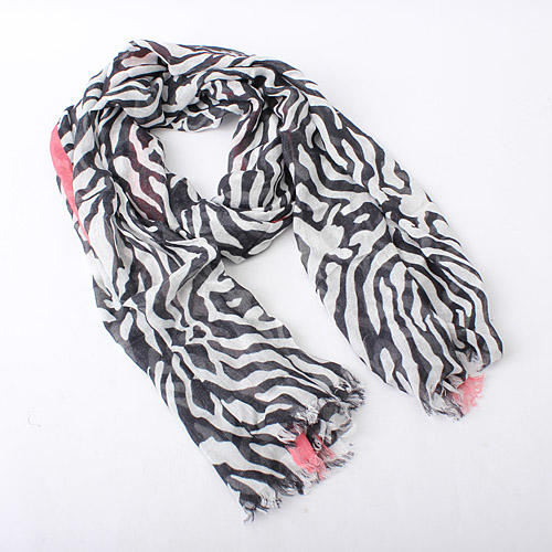 斑纹针织围巾加宽围巾女薄款披肩春夏 商品图0