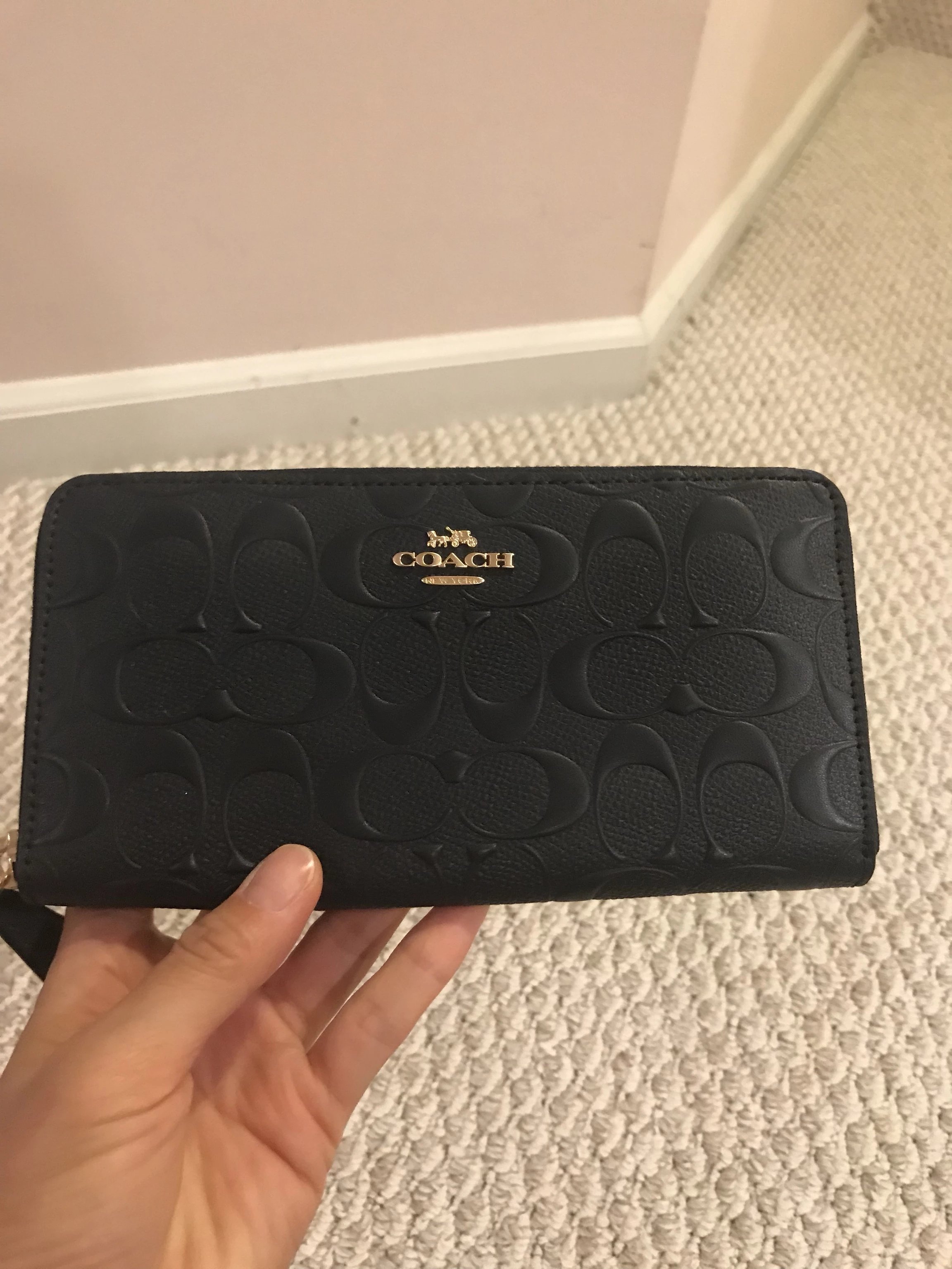 coach蔻驰 女士拉链长款钱包 手拿包