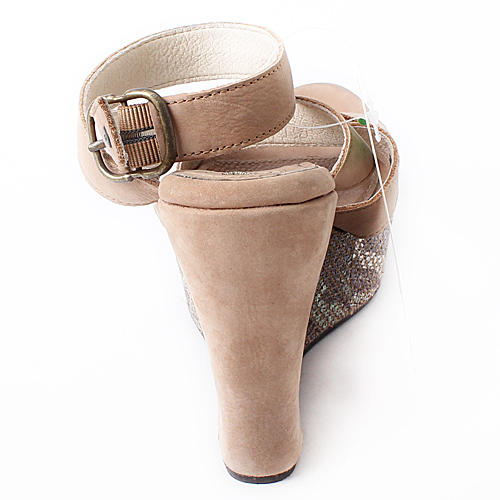 UGG 37.5码真皮坡跟鞋搭扣百搭凉鞋女高跟鞋C33 商品图2