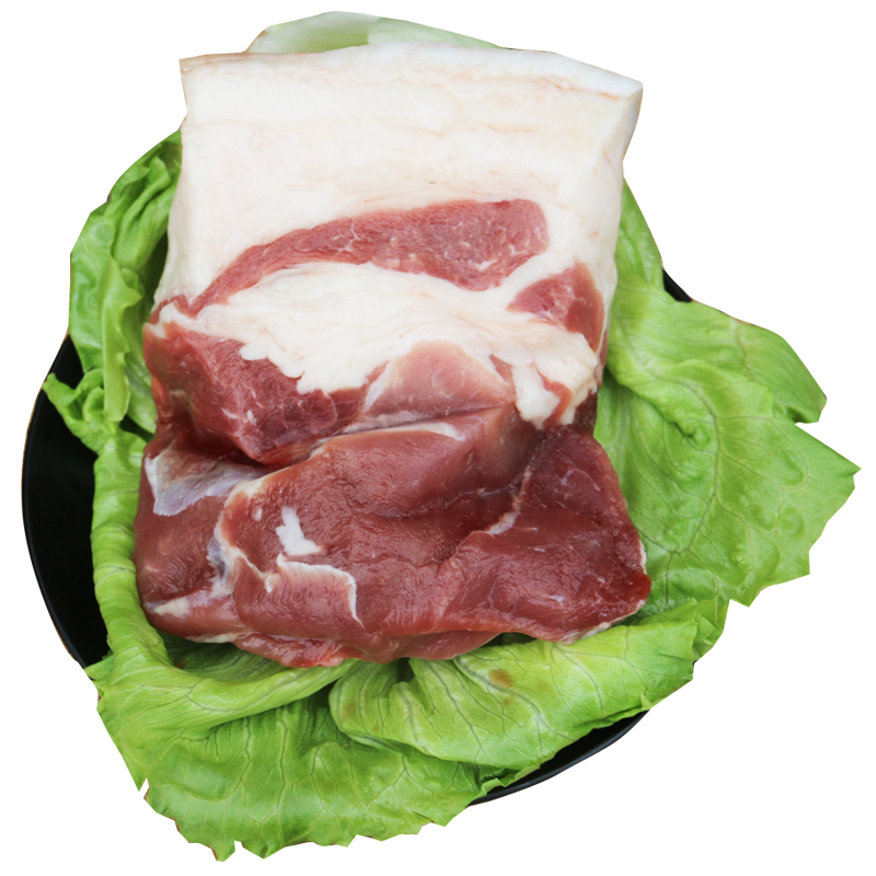 深山放养翻山黑猪 猪前尖肉 肥而不腻 前臀尖 1000g 京津冀包邮土猪肉