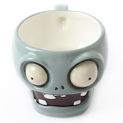 个性植物大战僵尸马克杯创意卡通陶瓷杯牛奶杯C4 商品图0