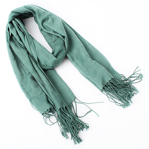 墨绿色针织围巾披肩秋冬长款加宽 A27 商品图0