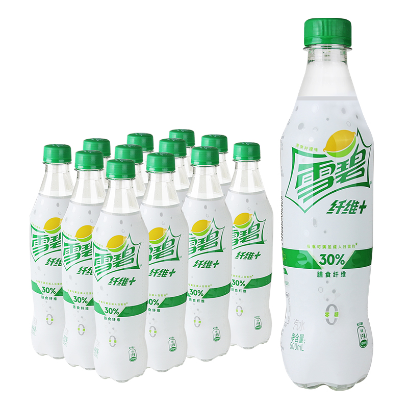 雪碧 無糖纖維膳食檸檬味汽水500ml