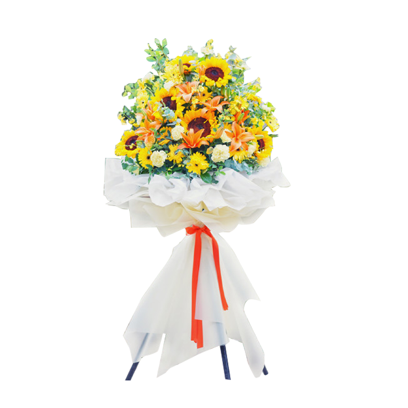 向日葵陪伴开业花篮— 朝气蓬勃