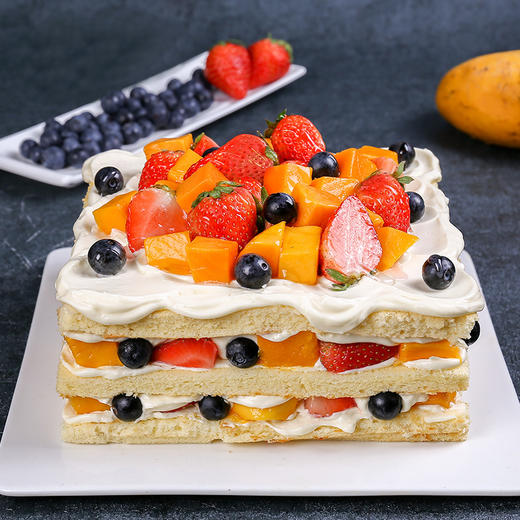 芒莓之恋蛋糕：水果与奶油的完美结合 商品图1