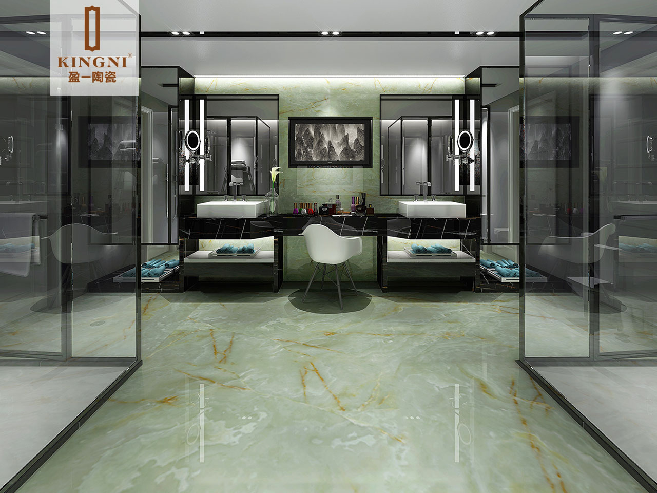 【盈一陶瓷】千克拉玉石瓷砖系列 yq8009