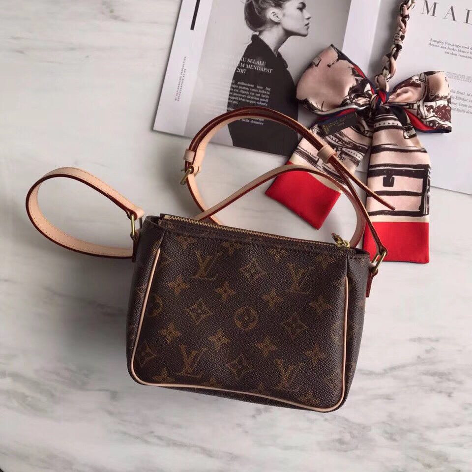 lv正品品质 老花中古系列 vintage方块豆腐包